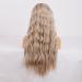 Buy Green Mir Long Corrugated Ash Blonde Pointed Front Wig - 24in 13x3 Lace Dark Root Heat-Resistant Synthetic Fiber for Women | Ombre Lace Front Replacement Wig - Buy Online on GoSupps.com