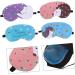 Ipetboom Sleeping Eye Mask - 4-in-1 Eye Mask with Ice Cream Bag | Yoganatte Cat Design Travel Polyester Face Mask for Well-Rested Eyes - Buy Online on GoSupps.com