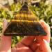 Stone Crafts Natural Stone Mine Crystal Tiger Eye Stone Pyramid Home Decor Wicca Wheel Pulse Heal Stone Crystal Reiki (Size : 4cm) - Buy Online on GoSupps.com