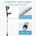 Folding Forearm Adult Crutches Height Adjustable Medical Arm Cuff Crutch Lightweight Aluminum Alloy Ergonomic Design Surprise Gift - Buy Online on GoSupps.com