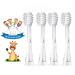Seago electrical toothbrush on plug-in brushes soft bristle for Seago electric toothbrush SG-G513 SG-977 Series 10x more plaque removal white from Seago small 6 months to 4 years 1 piece (4-pack) A-4 pieces of plug-in brushes