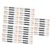 VINTORKY 40pcs Latex Eye Shadow Stick Double- Ended Eyeshadow Brush Eye Makeup Applicator Sponge Plastic