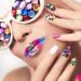 Elwish 365pcs Round Jewels Stickers | Self-Adhesive Rhinestone Gems for Crafts | Multicolored Bling Jewels - Buy Online on GoSupps.com