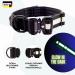 Teamwalk Premium Dog Collar - Adjustable Magnetic Handle Light Strip AirTag Bag Soft Upholstery Robust Buckle - Available in Black (L) - Shop Internationally! - Buy Online on GoSupps.com