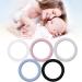 WT-DDJJK Baby Pacifier Set - 5pcs Silicone O-Rings & Dummy Chain Clip Holder for MAM - Safe & Comfortable Baby Soothers - Buy Online on GoSupps.com