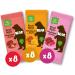 BEAR Fruit Rolls 24 Packs of 2 Rolls - Healthy Fruit Snack Assorted Flavour - Strawberry Mango & Raspberry 24 count - Buy Online on GoSupps.com