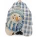 Blue Christmas Snowman Barber Cape | Adjustable Hair Cutting Cape for All Ages | Farmhouse Winter Design | 55x63 Inch Hairdressing Accessory - Buy Online on GoSupps.com