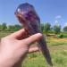Natural Magic Natural Amethyst Quartz Cluster Crystal Rod Point Specimen Scepter Power Gemstone Crystal Cluster (Color : 400-500g)