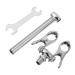 Healeved 1 set of moxibusion clip mugwort moxa-stick MOXA stick burner Moxa stick holder Moxa-roller stick T-tool portable moxar roller Rustproof steel massage Moxibusstaufstauf silver 16x6.5cm