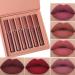 6 Colors Matte Lipstick Set for Women | Long-Lasting & Waterproof Lip Gloss | Non-Stick Cup | Lip Makeup Gift Set - Color A - Buy Online on GoSupps.com