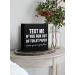 Text Me If You Run Out of Toilet Paper - Farmhouse Rustic Bathroom Decor | 6x6 Inch Wooden Box Sign Plaque - Buy Online on GoSupps.com