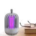 Fly Trap | Fly Trap for Outdoor Indoor Fly Zapper Wide Coverage Reliable Protection Fly Fly Trap High Powered Electronic Light Bulb Lamp Frifer Grey