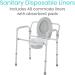 Vive Commode Liners with Absorbent Pads - 48 Pack - Leakproof Disposable Porta Potty Liners for Bariatric Standard Arm Chairs - Buy Online on GoSupps.com
