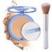 Polvo Compacto Perfecci n Matte Gagk Matte Perfection Pressed Powder Matte Setting Powder Compact Face Finishing Powder Makeup Long Lasting Waterproof Powder Foundation Lightweight(03#Dark)