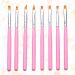 Beavorty 3 Sets UV Gel Nail Brush Nail Painting Pen Detail Drawing Brush Cleaning Gel Nail Art Brush Nail Art Tips Builder Kit De Manicura Nail Gel Nail Art Tool Flower Pen Pink Manicure - Buy Online on GoSupps.com