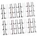 Uonlytech 48 pairs of silicone glasses end lace we love eyes nerd wax glass holder made of silicone glasses protection glasses legs ear pebbles child temple cover