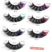 MAGICLULU 21 Pairs Colored False Eyelashes Faux Lashes Fluffy Colored Lashes Glitter Color Lashes Festival Colored Lashes Fake Lashes Wispy Lashes Extend Dense Imitation - Buy Online on GoSupps.com