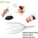Phcomrich 20 Finger Scalp Massage Tools - Handheld Head Massager for Hair Stimulation & Stress Relief (2 Pack Silver) - Deep Relaxation International Shipping Available - Buy Online on GoSupps.com