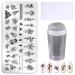 Manicure set J25 manicure stamp and scraper made of stainless steel 3 pieces