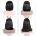 Supernova Hair U Part Bob Wig 8 Inch | Short Straight Human Hair Wig for Black Women | Brazilian 150% Density Natural Color Clip-in U-Part Wig - Buy Online on GoSupps.com