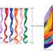 12 Pcs Colored Hair Extensions Clips - Curly Wavy Synthetic Hairpieces for Women, Kids, Girls - Multi-color Party Highlights - Colorful Set - Buy Online on GoSupps.com