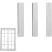 Buerfu Window Screen Cleaner Brush 4-in-1 Cleaning Brush For Window Screen Wet And Dry Dual-Use Window Cleaner Tool Pet Hair Brush Door Window Broove Clean Sponge Refill Pack 3 Pieces - Buy Online on GoSupps.com