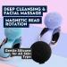 ZAQ Tara Sonic Vibrating Magnetic Beads Rechargeable Facial Cleansing Brush - Waterproof (Black) - Buy Online on GoSupps.com