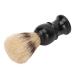 Men's Portable Black Shaving Brush - Curved Handle Foaming Beard Brush for Home & Travel - Buy Online on GoSupps.com