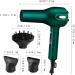 Professional Ionic Hair Dryer with Diffuser - Fast Drying, 3 Heat/2 Speed Settings, Cool Shot Button - Green - Buy Online on GoSupps.com