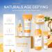 5Pcs Skincare Gift Set for Teenage Girls | Vitamin C Face Kit with Cleanser Toner Serum & Eye Cream | Hydrating Travel Skincare for Women & Men - Buy Online on GoSupps.com