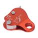 Alomejor climbing rope gripper made of aluminum alloy self-protecting via ferrata clamping clamps 8-13 mm climbing rope mullion stopper for climbing outdoors orange