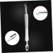 BELLIFFY 3pcs Clip Pimple Blackhead Blemish Extractor Pimple Tweezers Remover Kit Stainless Steel Silver - Buy Online on GoSupps.com