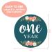 Floral Baby Monthly Milestone Stickers for Newborn Girl | Set of 24 Baby Girl Month Stickers - Buy Online on GoSupps.com