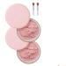 LaoSShu Makeup Fixing Powder Full Coverage Waterproof Blurred Fixing Powder Beauty Blurred Powder Foundation Ultra Pink Fixing Powder for All Skin Tones (2Pcs-A)