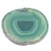 minkissy 1 Piece Natural Agate Round Manicure Color Palette Safe Durable Nail Art Mixing Board For Professional Home Use For Color Blending Makeup 75x7cm Vegetable