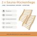 Shop 2x Hofmeister Ergonomic Sauna Backrest - High-Quality Linden Wood 51 cm Non-Slip Support Made in Europe - Buy Online on GoSupps.com
