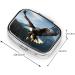 Eagle Hunting Print Pill Case - 2 Compartment Small Pill Box for Travel & Purse - Ideal Travel Organizer & Gift - Buy Online on GoSupps.com