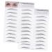 Housoutil 2pcs 3d Eyebrow Stickers Eye Brow Shaping Kit Brow Shaper Makeup Eyebrow Transfer Makeup Tools Hair