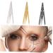 BELLIFFY Eyebrow Scale Eyebrow Ruler Makeup Ratio Eyebrow Measure Tool Eyebrow Stencil Measuring Tool Golden 16X4.5X0.6CM Golden - Buy Online on GoSupps.com