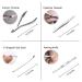 Professional Travel Nail Clipper Kit - 12 Pieces Manicure Set with Cuticle Nipper, Pedicure Tools in Luxurious Travel Case - Purple - Buy Online on GoSupps.com