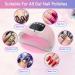 Pink Lady Nail Dryer Lamp - WY8 Sun X15 Max 280W High Power, Fast Curing UV LED Ice Lamp for Gel Polish and Nail Art - Buy Online on GoSupps.com