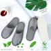 Buy Aomigt Portable Non-Slip Disposable Slippers | Linen & Terry Slippers for Hotels Guests & Travel 4 Pairs - Buy Online on GoSupps.com