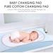3pcs Cotton Waterproof Changing Pads Set with Flower Headband - 30x60cm | Washable & Reusable Diapers Liners Mat - Perfect for Home & Travel - Buy Online on GoSupps.com