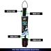 Wave Tribe Eco Surfboard Leash - Premium 6' Green Surf Leash with Double Stainless Steel Swivels and Triple Rail Saver - Buy Online on GoSupps.com