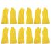 Kimefot 6 Pairs Dishwashing Gloves Rubber Gloves Yellow Flock Lined Heavy Duty Kitchen Gloves Medium