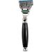 Grutti Raziet Traditional Shaving Set for Men - Kunst Fiber Brush Stainless Steel Razor Shell Chrome-Plated Stand Triple Blades - Perfect Gift - Buy Online on GoSupps.com