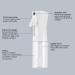 Uervoton 160ml Ultra Fine Continuous Spray Bottle Transparent Water Spray for Hairdressers | Manure & Hair Tool Essential - Buy Online on GoSupps.com