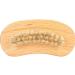 Demeras Wooden Foot 9x5x5 natura Beech Double Sided Nail Brush Remove Dead Skin Cutin Nail Brush Manicure Tool - Buy Online on GoSupps.com