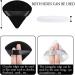 WROLY 2 Pcs Triangle Powder Puff Set - Soft & Reusable Makeup Sponges for Pressed Powder and Wet Makeup - Black + White - Buy Online on GoSupps.com