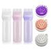 FiHodone 3 pieces of hair oil applicator 3 colors hair oil applicator bottle with a goded 3 pieces scalp massage brush scalp oil application scalp massager brush hair hair
